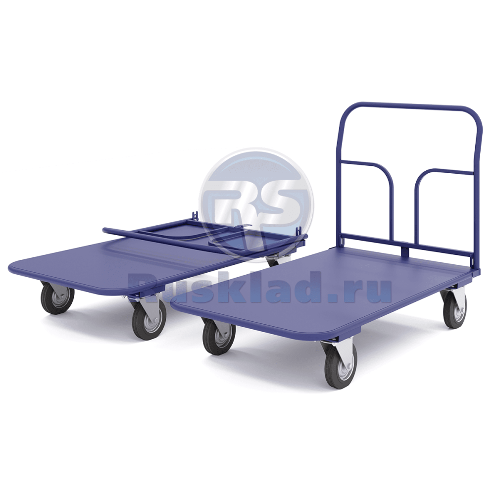 Тележка платформенная металлическая ТПСР М З. Система трансформации — зацеп